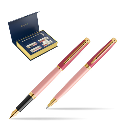 Waterman Penna Stilografica + Penna a Sfera HÉMISPHÈRE COLOR-BLOCK PINK GT 