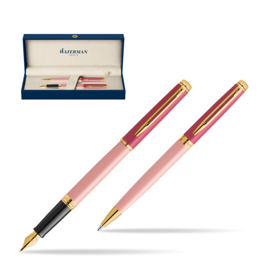 Waterman Penna Stilografica + Penna a Sfera HÉMISPHÈRE COLOR-BLOCK PINK GT