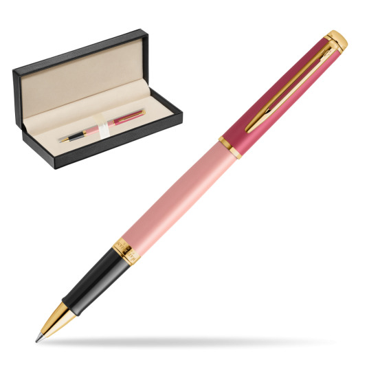 Waterman HÉMISPHÈRE COLOR-BLOCK PINK GT  Roller Kugelschreiber in classic box pure black