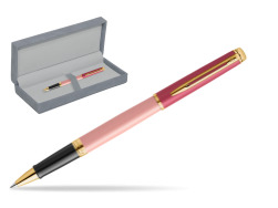 Waterman HÉMISPHÈRE COLOR-BLOCK PINK GT  Roller Kugelschreiber in suede box grey