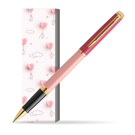 Waterman HÉMISPHÈRE COLOR-BLOCK PINK GT  Roller Kugelschreiber in cover Love is in the air