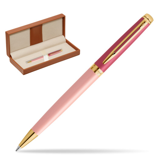 Waterman HÉMISPHÈRE COLOR-BLOCK PINK GT Penna a Sfera  in classic box brown