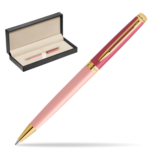 Waterman HÉMISPHÈRE COLOR-BLOCK PINK GT Penna a Sfera in classic box pure black