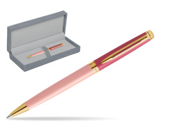 Waterman HÉMISPHÈRE COLOR-BLOCK PINK GT Penna a Sfera in suede box grey