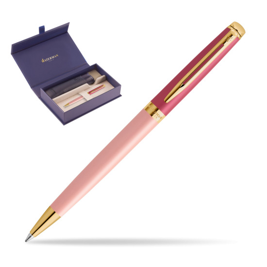 Waterman HÉMISPHÈRE COLOR-BLOCK PINK GT Penna a Sfera in original Waterman box, slide-out case