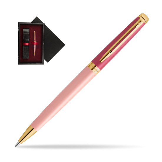 Waterman HÉMISPHÈRE COLOR-BLOCK PINK GT Penna a Sfera in single wooden box Black Single Maroon