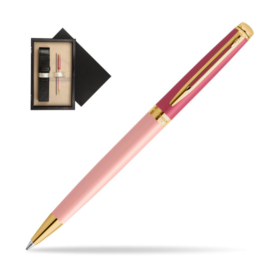 Waterman HÉMISPHÈRE COLOR-BLOCK PINK GT Penna a Sfera in single wooden box Wenge Single Ecru