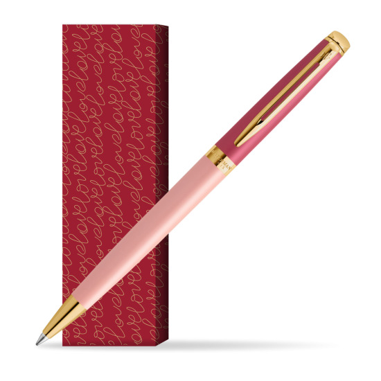 Waterman HÉMISPHÈRE COLOR-BLOCK PINK GT Penna a Sfera in cover True Love