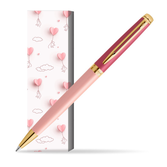 Waterman HÉMISPHÈRE COLOR-BLOCK PINK GT Penna a Sfera in cover Love is in the air