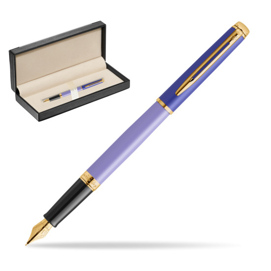 Waterman HÉMISPHÈRE COLOR-BLOCK PURPLE Penna Stilografica in classic box black