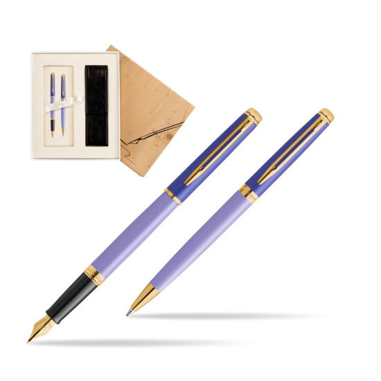 Waterman Penna Stilografica + Penna a Sfera HÉMISPHÈRE COLOR-BLOCK PURPLE in Standard 2