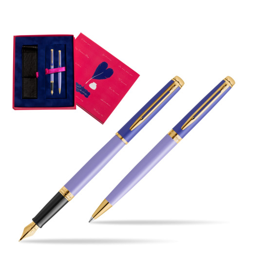 Waterman Penna Stilografica + Penna a Sfera HÉMISPHÈRE COLOR-BLOCK PURPLE  Love