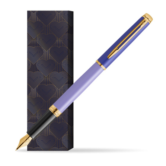 Waterman HÉMISPHÈRE COLOR-BLOCK PURPLE Penna Stilografica in cover Glamour Love