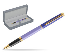 Waterman HÉMISPHÈRE COLOR-BLOCK PURPLE RollerPenna a Sfera in suede box grey