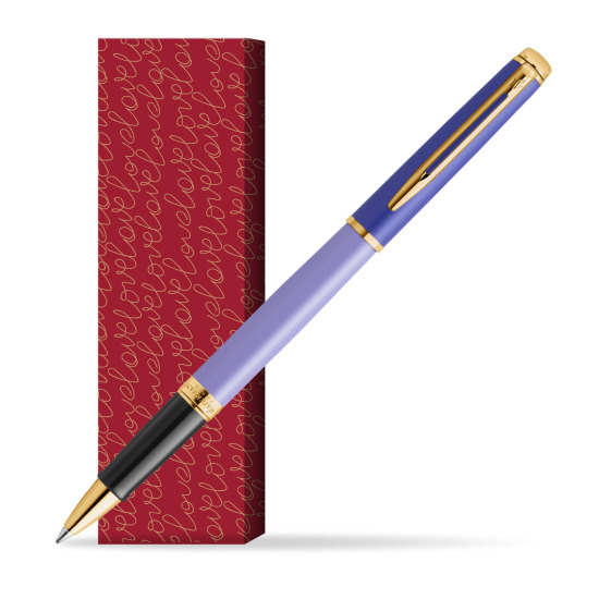 Waterman HÉMISPHÈRE COLOR-BLOCK PURPLE RollerPenna a Sfera in cover True Love