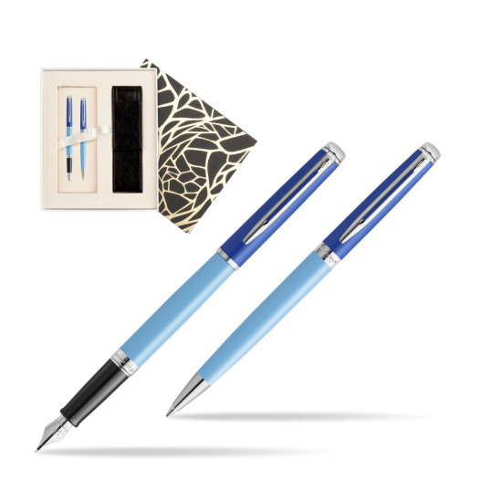 Waterman Penna Stilografica + Penna a Sfera HÉMISPHÈRE COLOR-BLOCK BLUE  Standard