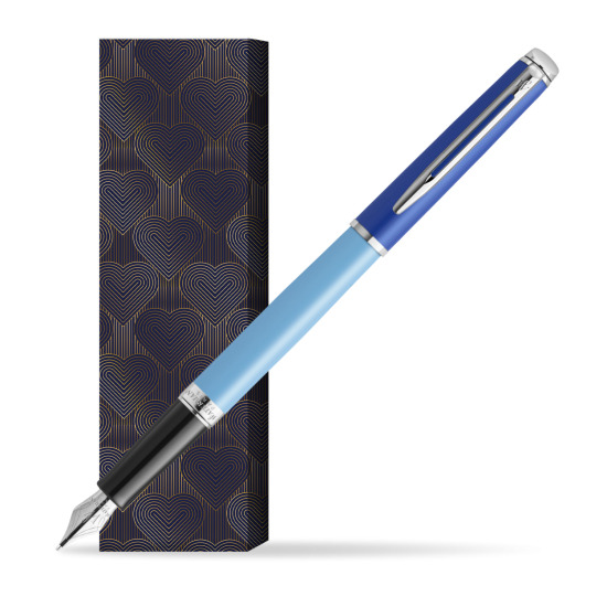 Waterman HÉMISPHÈRE COLOR-BLOCK BLUE Penna Stilografica in cover Glamour Love