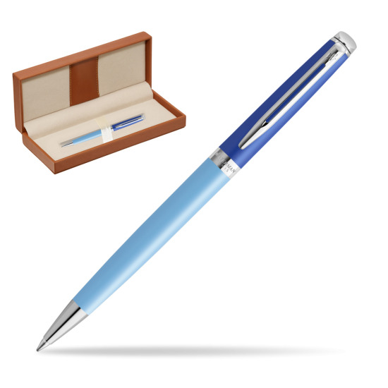 Waterman HÉMISPHÈRE COLOR-BLOCK BLUE Penna a Sfera  in classic box brown