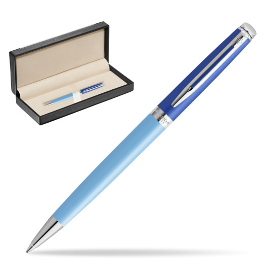 Waterman HÉMISPHÈRE COLOR-BLOCK BLUE Penna a Sfera in classic box black