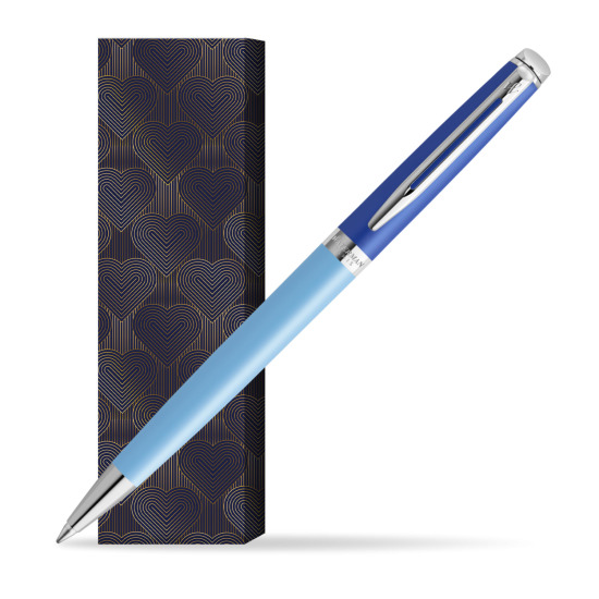 Waterman HÉMISPHÈRE COLOR-BLOCK BLUE Penna a Sfera in cover Glamour Love