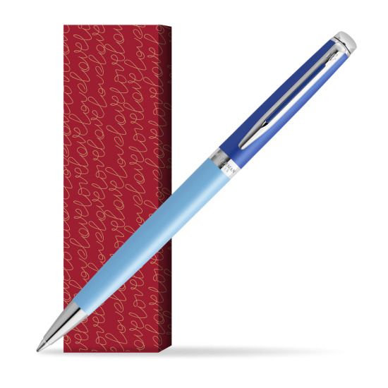 Waterman HÉMISPHÈRE COLOR-BLOCK BLUE Penna a Sfera in cover True Love
