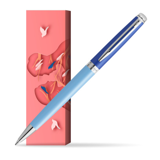 Waterman HÉMISPHÈRE COLOR-BLOCK BLUE Penna a Sfera in cover Magic Moments