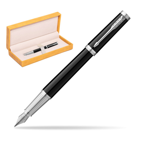 Parker Ingenuity Black CT Penna Stilografica in suede box yellow