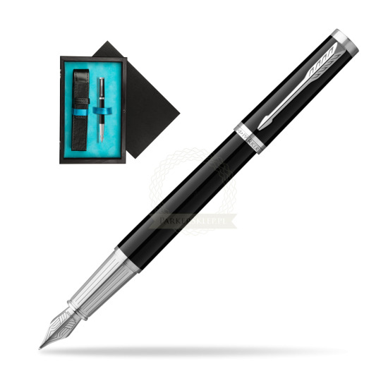 Parker Ingenuity Black CT Penna Stilografica in single wooden box Black Single Turquoise