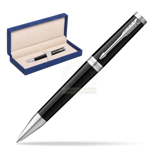 Parker Ingenuity Black CT Penna a Sfera in suede box navy blue