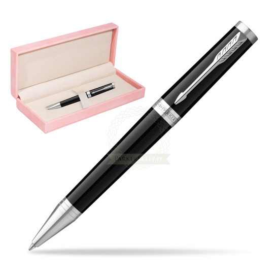 Parker Ingenuity Black CT Penna a Sfera in suede box pink