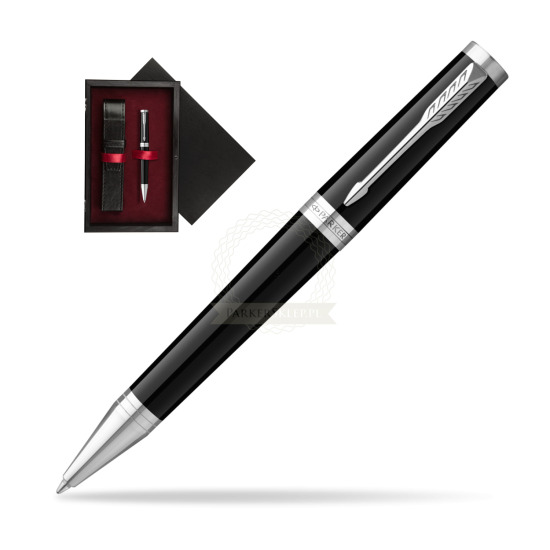 Parker Ingenuity Black CT Penna a Sfera in single wooden box Black Single Maroon