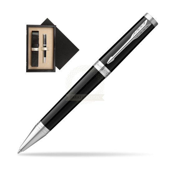 Parker Ingenuity Black CT Penna a Sfera in single wooden box Wenge Single Ecru