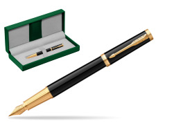 Parker Ingenuity Black GT Penna Stilografica in the green leather box