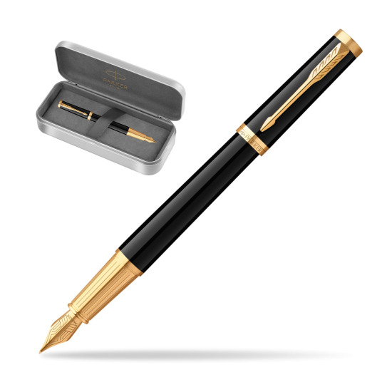 Parker Ingenuity Black GT Penna Stilografica in Parker metal gift box, special edition