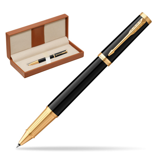 Parker Ingenuity Black GT Penna Rollerball  in classic box brown
