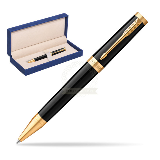 Parker Ingenuity Black GT Penna a Sfera in suede box navy blue