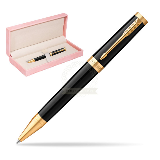 Parker Ingenuity Black GT Penna a Sfera in suede box pink