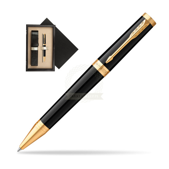 Parker Ingenuity Black GT Penna a Sfera in single wooden box Wenge Single Ecru