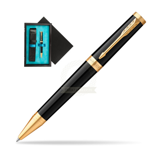 Parker Ingenuity Black GT Penna a Sfera in single wooden box Black Single Turquoise