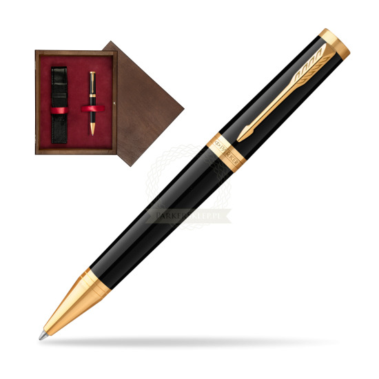 Parker Ingenuity Black GT Penna a Sfera in single wooden box Wenge Single Maroon