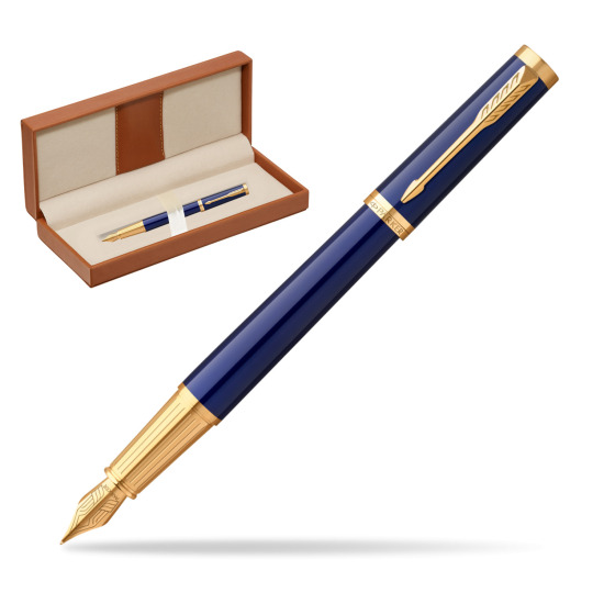 Parker Ingenuity Blue GT Penna Stilografica  in classic box brown