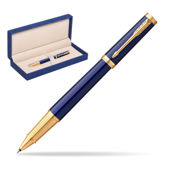 Parker Ingenuity Blue GT Penna Rollerball in suede box navy blue