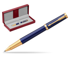 Parker Ingenuity Blue GT Rollerball Pen in the red leather box
