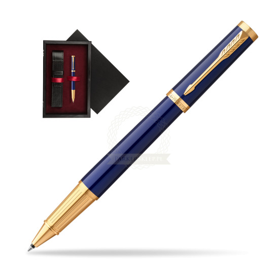 Parker Ingenuity Blue GT Penna Rollerball in single wooden box Black Single Maroon