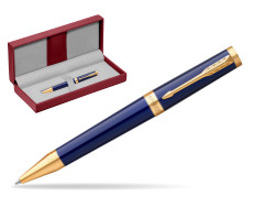 Parker Ingenuity Blue GT Ballpoint Pen in the red leather box
