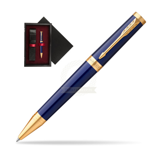 Parker Ingenuity Blue GT Penna a Sfera in single wooden box Black Single Maroon