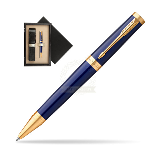 Parker Ingenuity Blue GT Penna a Sfera in single wooden box Wenge Single Ecru