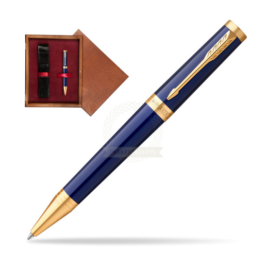 Parker Ingenuity Blue GT Penna a Sfera in single wooden box Mahogany Single Maroon
