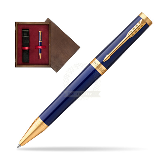 Parker Ingenuity Blue GT Penna a Sfera in single wooden box Wenge Single Maroon
