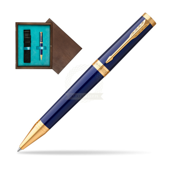Parker Ingenuity Blue GT Penna a Sfera in single wooden box Wenge Single Turquoise 